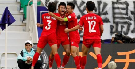 Timnas Vietnam siap hadapi Timnas Indonesia di Piala Asia 2023.