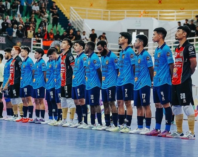 Black Steel FC menang 3-1 atas Unggul FC di Liga Futsal Profesional 2023-2024.