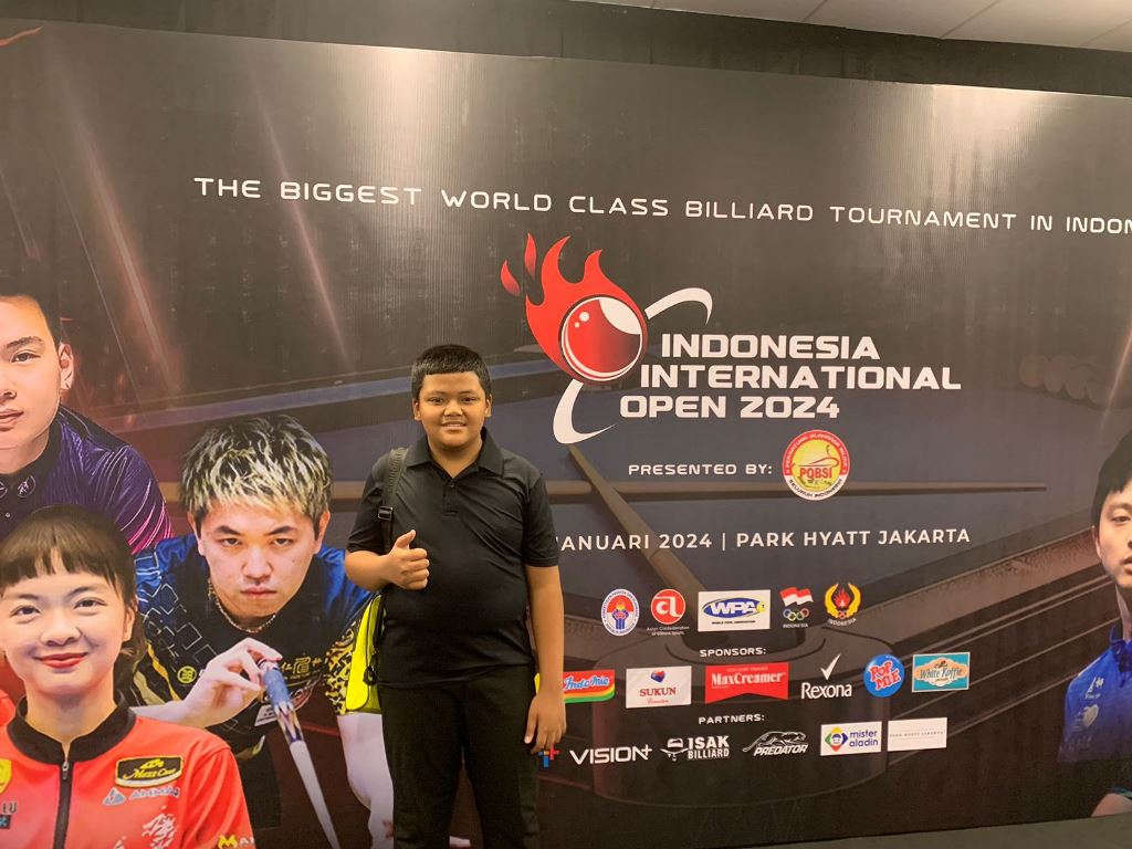 Pebiliar asal Indonesia, Rigel Aditia Surya.