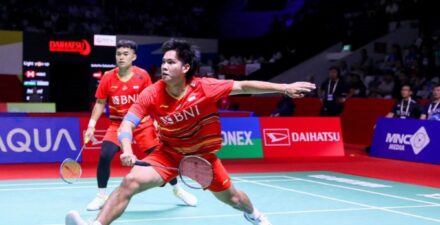 Leo Rolly Carnando/Daniel Marthin melenggang ke perempatfinal Indonesia Masters 2024.