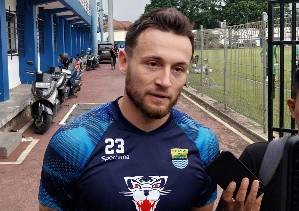Marc Klok langsung gabung latihan Persib Bandung.