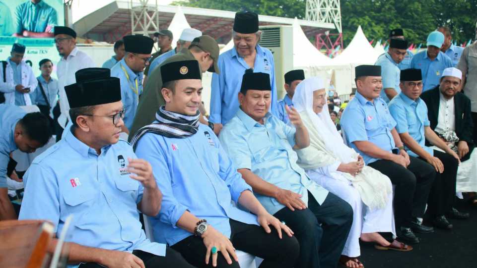 Suasana acara Ndaru Sholawat bersama Seribu Ulama dan Sejuta Santri untuk Pemilu Damai. (Dok. Istimewa)