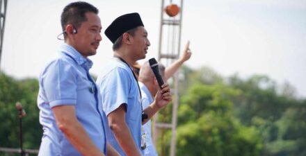 Farisal Adib Diteriaki “Bupati Jepara 2024” Saat Gelar Lomba Senam Sehat Pemilu Damai