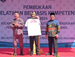 Sekda Hansastri Apresiasi Peran Lintas Lembaga dalam Menyiapkan Angkatan Kerja Sumbar Lewat Pelatihan Keterampilan Berbasis Kompetensi