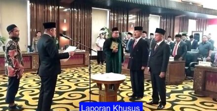 Ketua DPRD Lantik Dua Anggota Dewan Pengganti Antar Waktu, Ermizen; Kinerja Maksimal Demi Majukan Pesisir Selatan