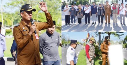 Memasuki Masa Tenang ; PJ Walikota Pariaman Lepas Petugas Penertiban APK Pemilu 2024