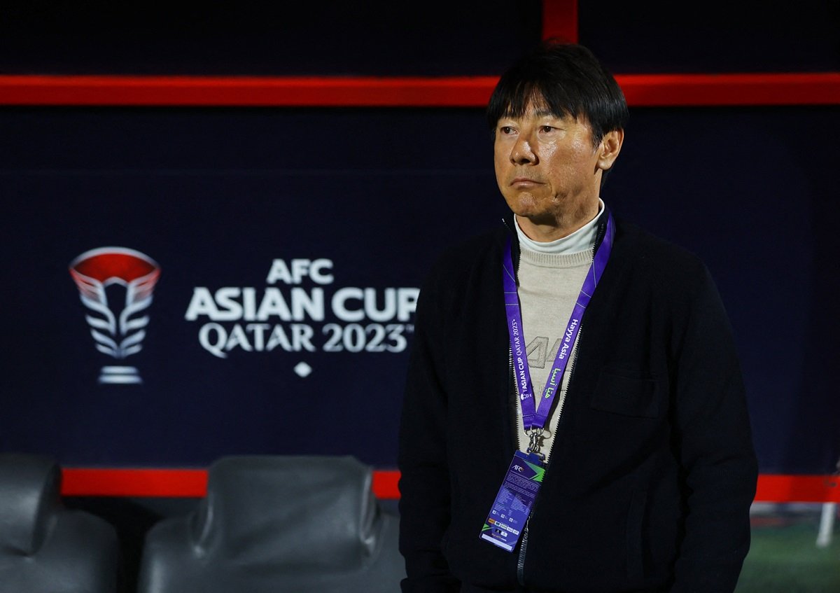 Shin Tae-yong kala menangani Timnas Indonesia.