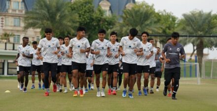 Timnas Indonesia U-20 kala menjalani TC.
