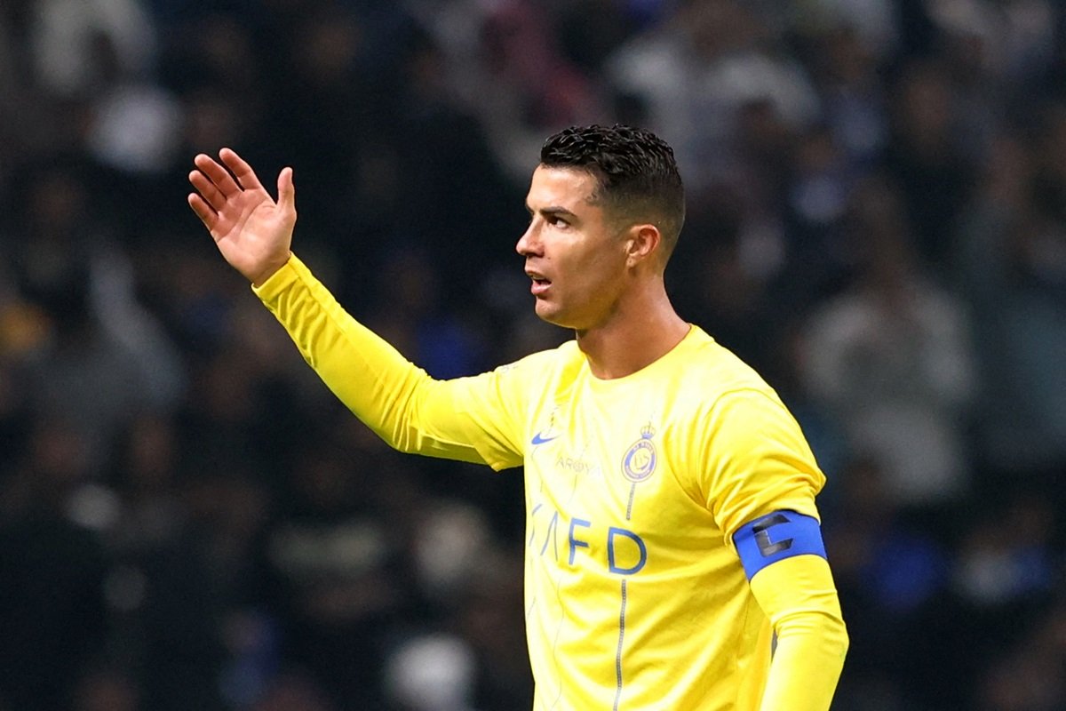 Cristiano Ronaldo di laga Al Hilal vs Al Nassr.
