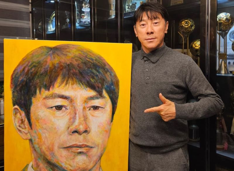 Shin Tae-yong menghabiskan waktu liburannya di Korea Selatan.