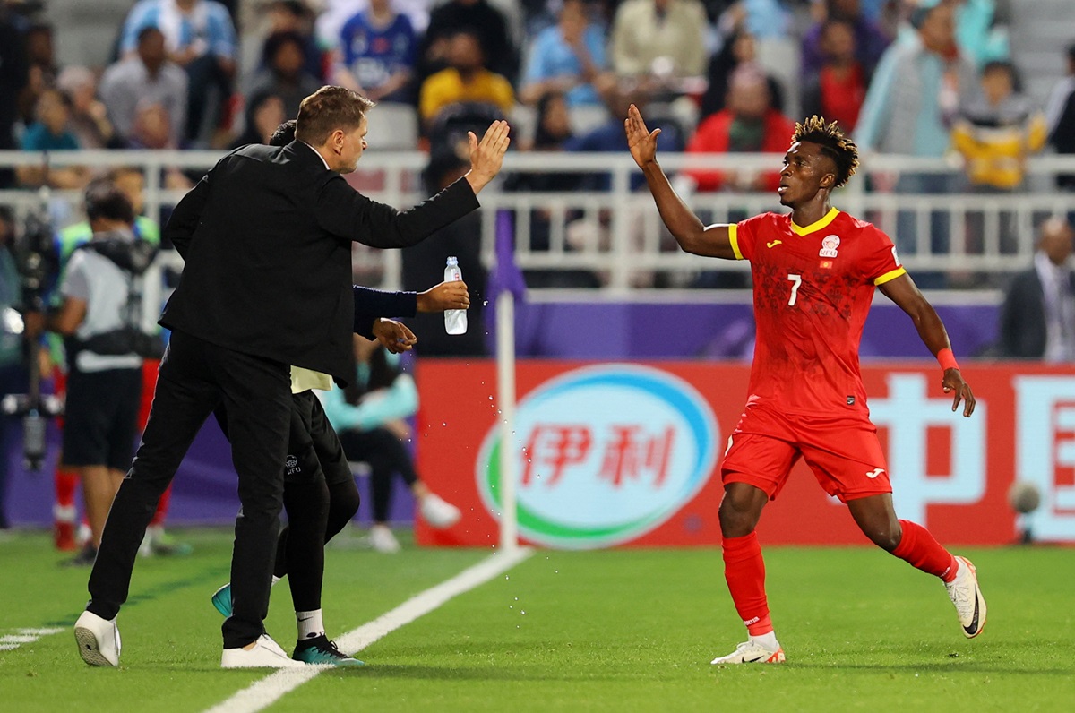 Joel Kojo kala membela Timnas Kirgistan.