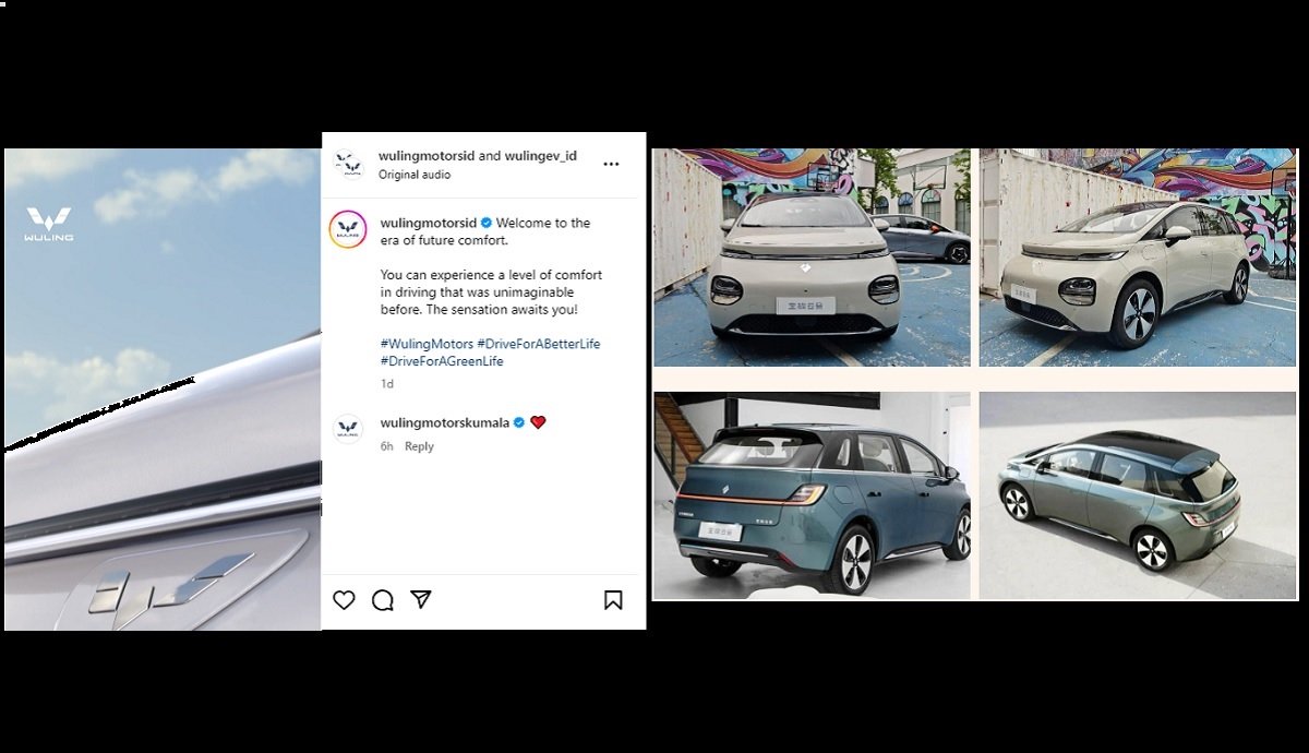 Wuling memberi kode kehadiran mobil baru di Indonesia.