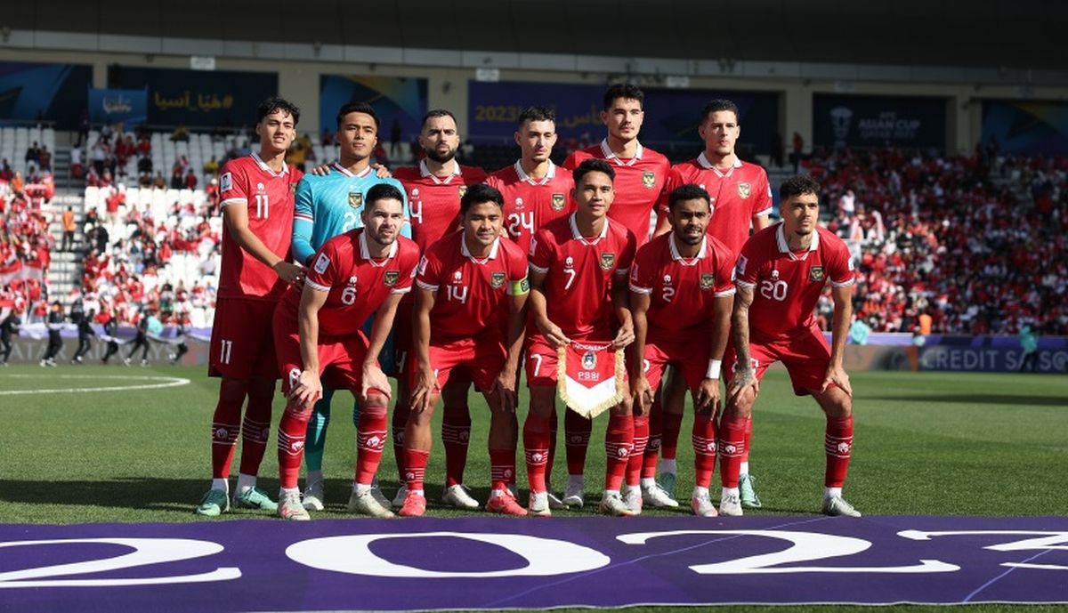 Timnas Indonesia naik 4 posisi di ranking FIFA Februari 2024.