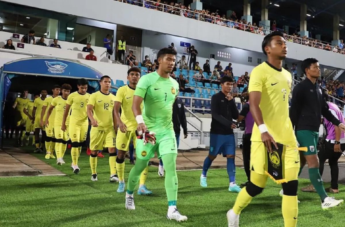Timnas Malaysia U-23 kala berlaga.