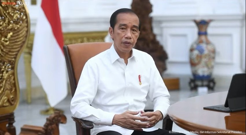Jokowi bantah pemberian BLT ada muatan politis.