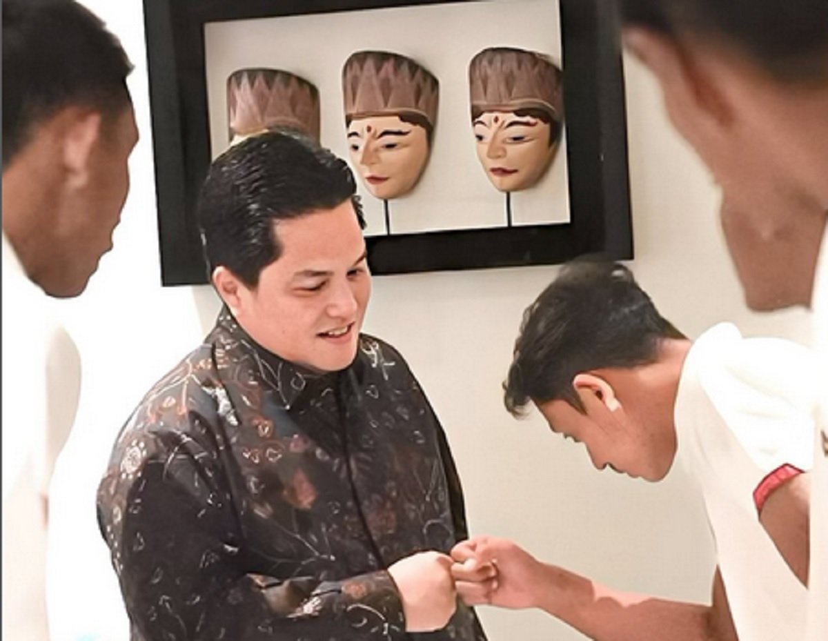 Erick Thohir bicara soal pelatih Timnas Indonesia.