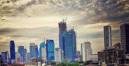 Ilustrasi Gedung di Jakarta.