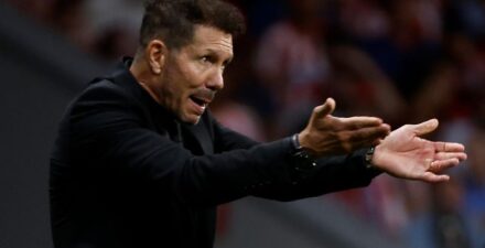 Pelatih Atletico Madrid, Diego Simeone.