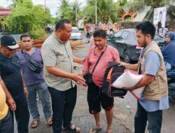 Sekdako Yota Balad Salurkan Bantuan Korban Musibah Kebakaran di Desa Balai Naras