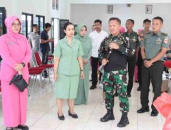 Sambut HUT Persit, Persit  Kartika Chandra Kirana  Cabang XXXIX Kodim 0718/Pati  Gelar Donor Darah