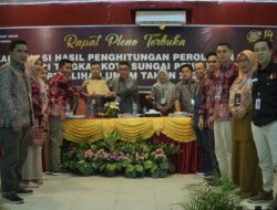 Pleno Rekapitulasi Hasil Penghitungan Perolehan Suara Tingkat Kota Sungai Penuh Tuntas