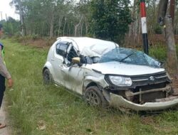 Kecelakaan Maut di Bangka Barat, Mobil Rusak Parah, Satu Korban Jiwa