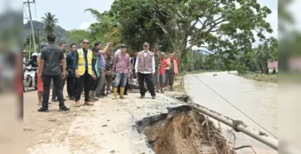 Perbaikan Jalan Terban di Pesisir Selatan Sumbar Dilakukan Secara Darurat