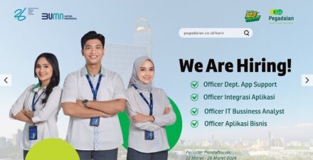 Pegadaian buka lowongan kerja untuk para lulusan IT.
