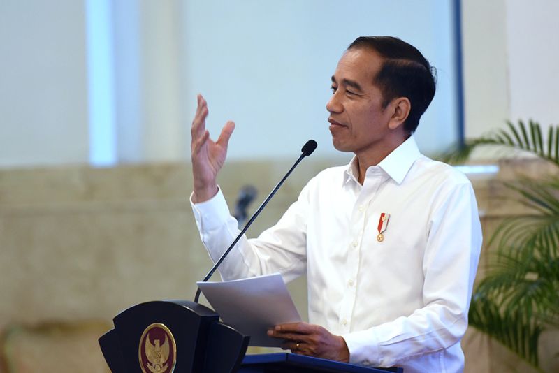Presiden Jokowi resmikan bandara.