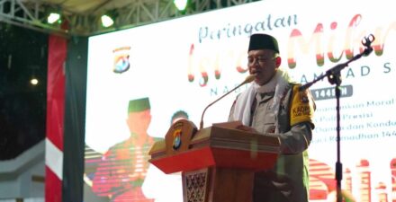 Polda Sulawesi Barat saat menggelar Tablig Akbar pada Senin, 4 Maret 2024 di Kantor Polda Sulbar, Mamuju. (Dok. Istimewa)