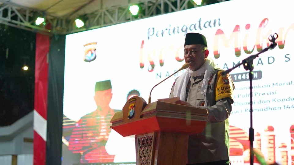 Polda Sulawesi Barat saat menggelar Tablig Akbar pada Senin, 4 Maret 2024 di Kantor Polda Sulbar, Mamuju. (Dok. Istimewa)