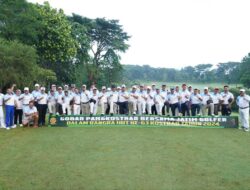 Danmenarmed 2 Kostrad Ayunkan Tongkat Golf Bersama Jatim Golfer