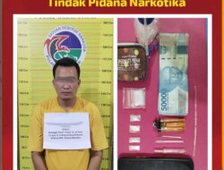 Pria&nbsp; Pelaku Penyalahgunaan Narkoba Jenis Sabu-sabu Bernasip Naas Akhirnya Terciduk Juga Satresnarkoba Polres Tanah Datar