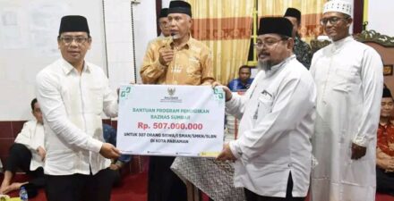 Program Pendidikan BAZNAS Sumbar Bantu Siswa SMA/SMK/SLB se-Kota Pariaman Sebesar 507 Juta