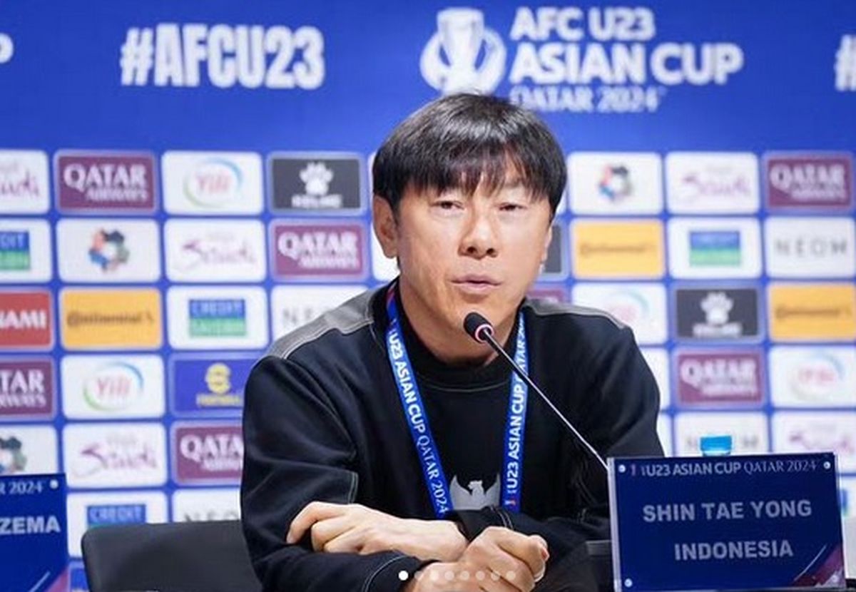 Pelatih Timnas Indonesia U-23, Shin Tae-yong .