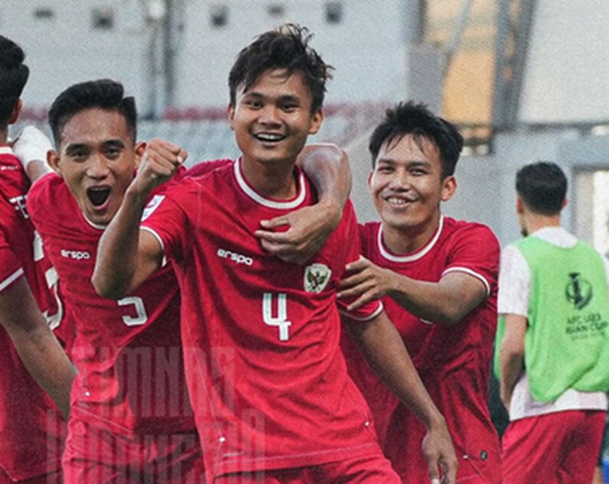 Laga Timnas Indonesia U-23 vs Timnas Australia U-23 di Piala Asia U-23 2024.