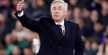 Pelatih Real Madrid, Carlo Ancelotti.
