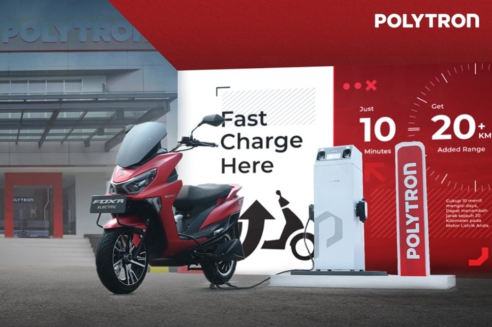 POLYTRON Perluas Jaringan Stasiun Pengisian Cepat untuk Motor Listrik.