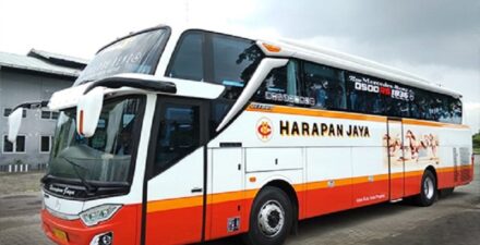 Mudik Lebaran 2024, segini harga tiket bus Harapan Jaya.