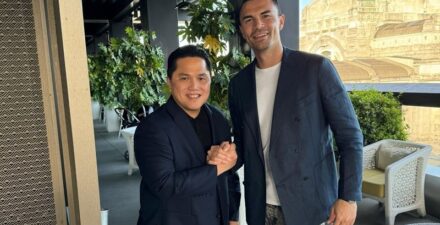 Erick Thohir bertemu dengan Emil Audero di Italia.