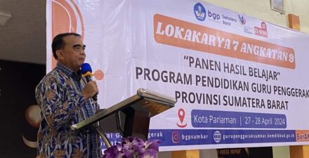 Kadisdikpora Kanderi Apresiasi PPGP Angkatan 9 Kota Pariaman Gelar Lokakarya dan Tampilkan Panen Hasil Belajar