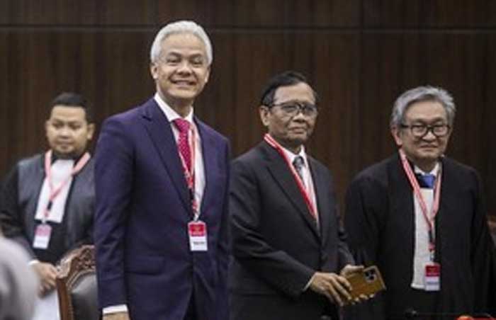 Ganjar dan Mahfud MD akhirnya menerima keputusan MK sengketa pilpres.