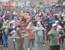 Sekdako Rida Ikuti Senam Sehat Menuju Pemilu 2024