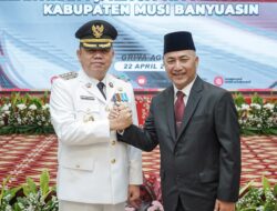Majukan Muba, Pj Bupati Sandi Fahlevi Diperkuat Sekda Apriyadi