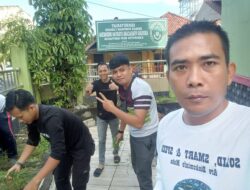 Siap Sukseskan MTQ Ke XXX, Dinkominfo Muba Gotong Royong Bersihkan Masjid Al Asri
