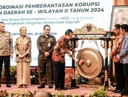 Pj Bupati Muba Sandi Fahlepi Hadiri Rakor Pemberantasan Korupsi Pemerintah Daerah se-Wilayah II Tahun 2024