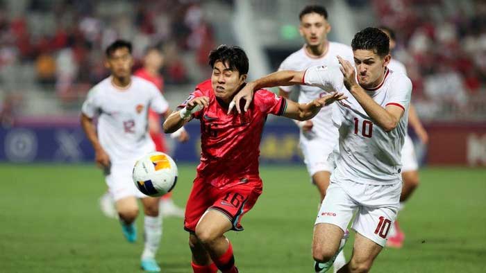 Timnas Indonesia vs Korsel pada perempat final Piala Asia 2023, Jumat 26 April 2024 dinihari.