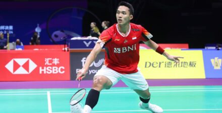 Jonatan Christie jadi salah satu andalan Tim Bulutangkis Indonesia di Piala Thomas 2024.