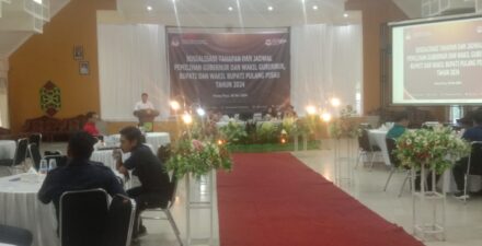 KPU Pulang Pisau Menggelar Sosialisasi Tahapan Pilkada Tahun 2024