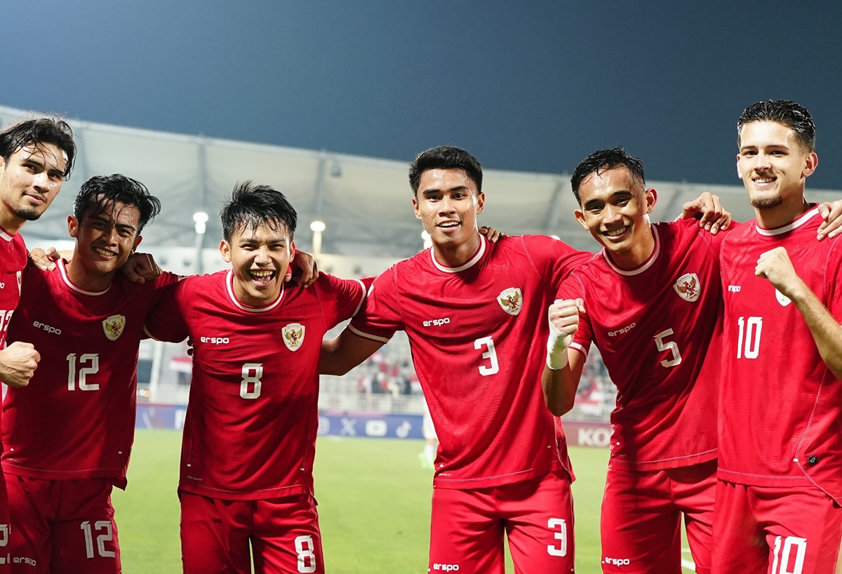 Para pemain Timnas Indonesia U-23 kala berlaga.